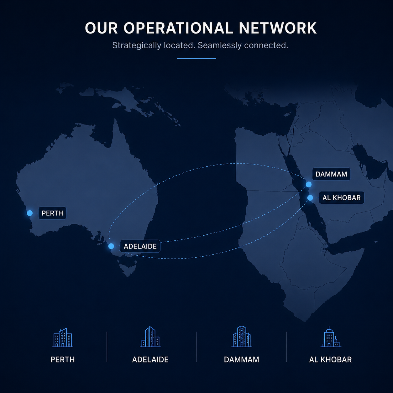 Regional operational network map